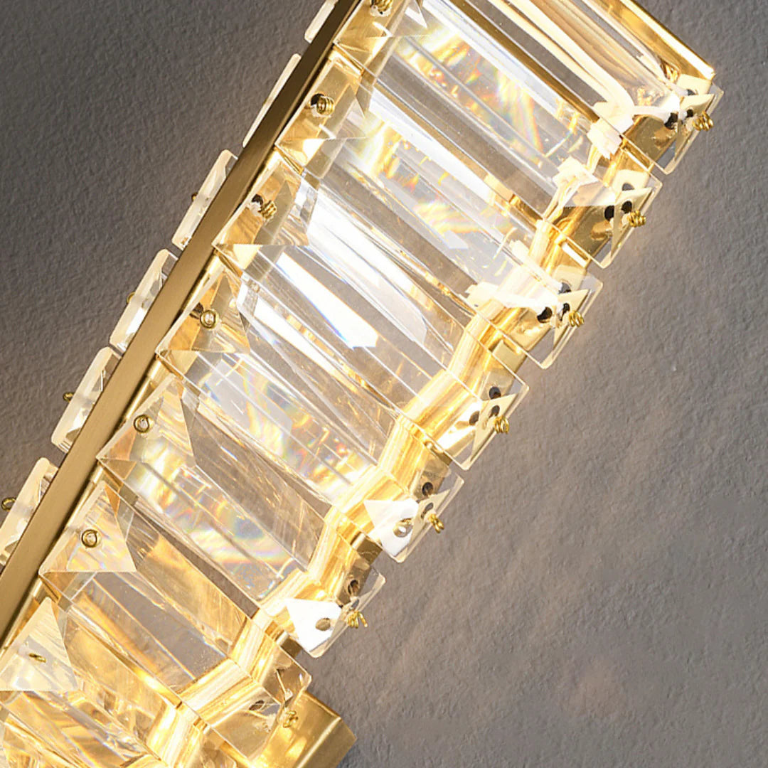 Dna Double Helix Crystal Wall Light