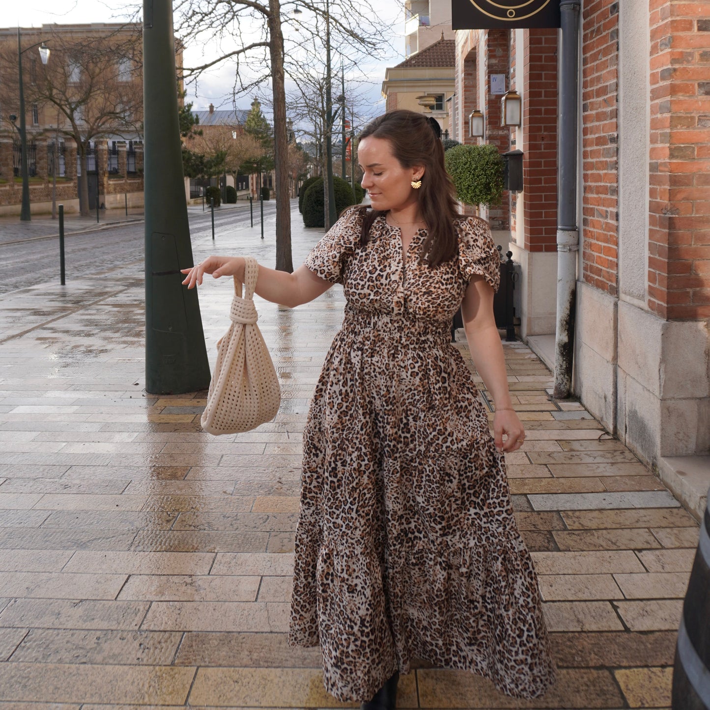 Oat Crochet Handbag