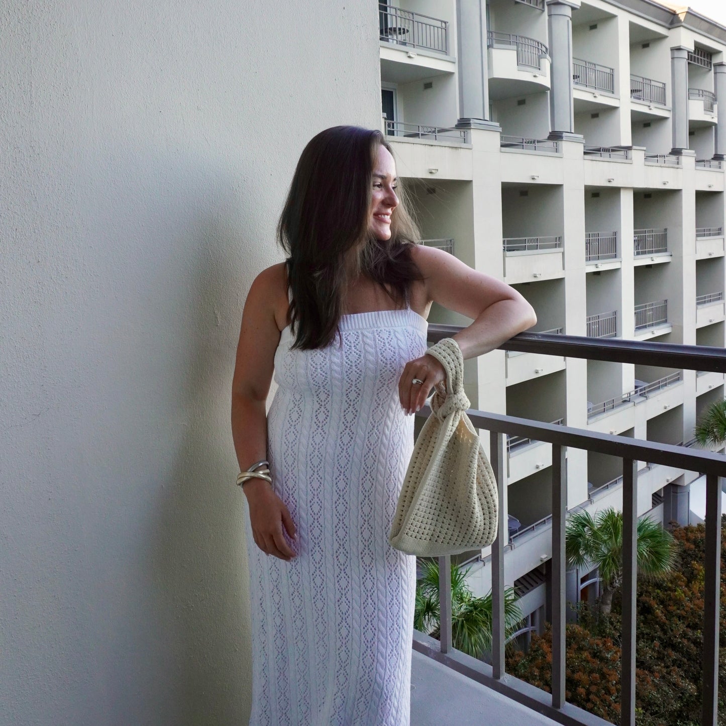 Oat Crochet Handbag