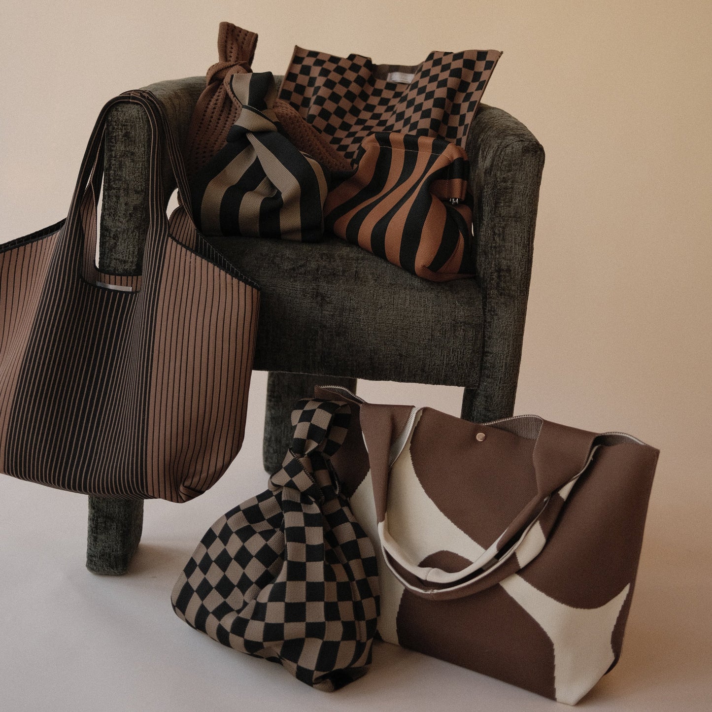 Brown Crochet Handbag