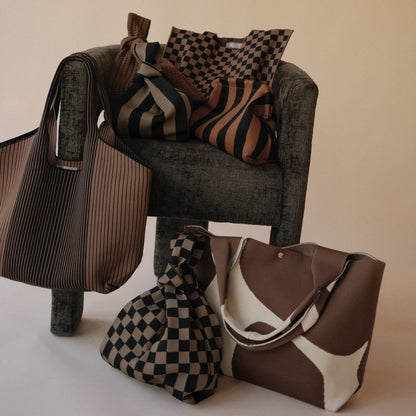 Brown Crochet Handbag