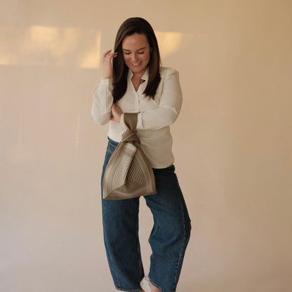 Labyrinth Beige Handbag