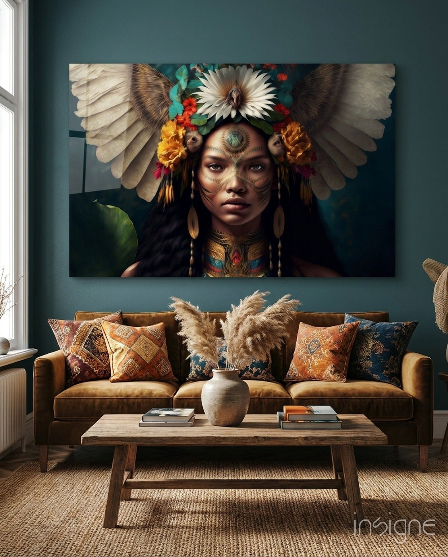 Beauty of the Clan Glass Wall Art  || Designer Collection