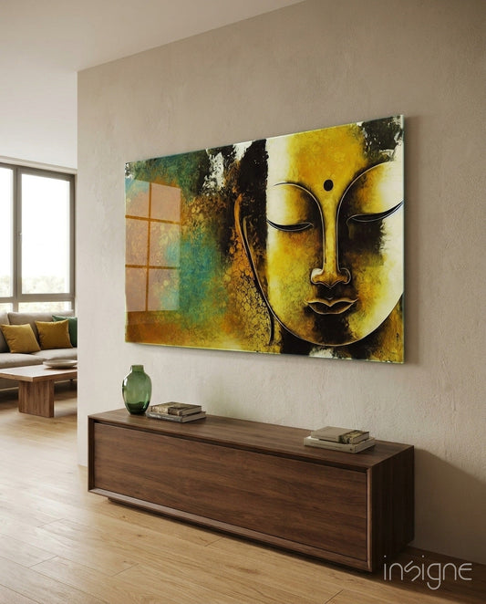 Buddha Glass Wall Art  || Designer Collection