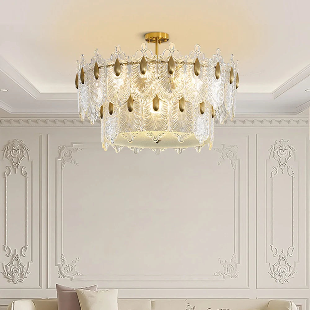 Decazes Texture Glass Chandelier
