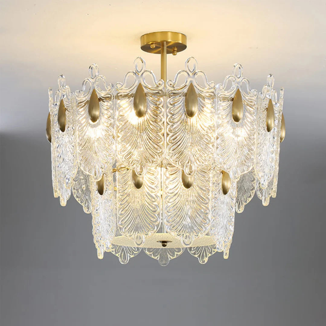 Decazes Texture Glass Chandelier