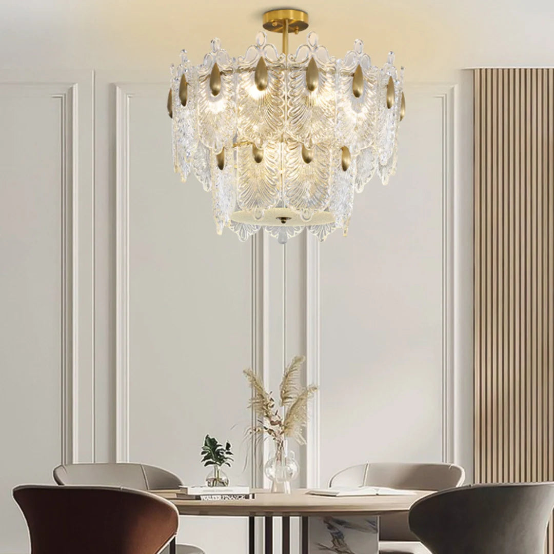 Decazes Texture Glass Chandelier