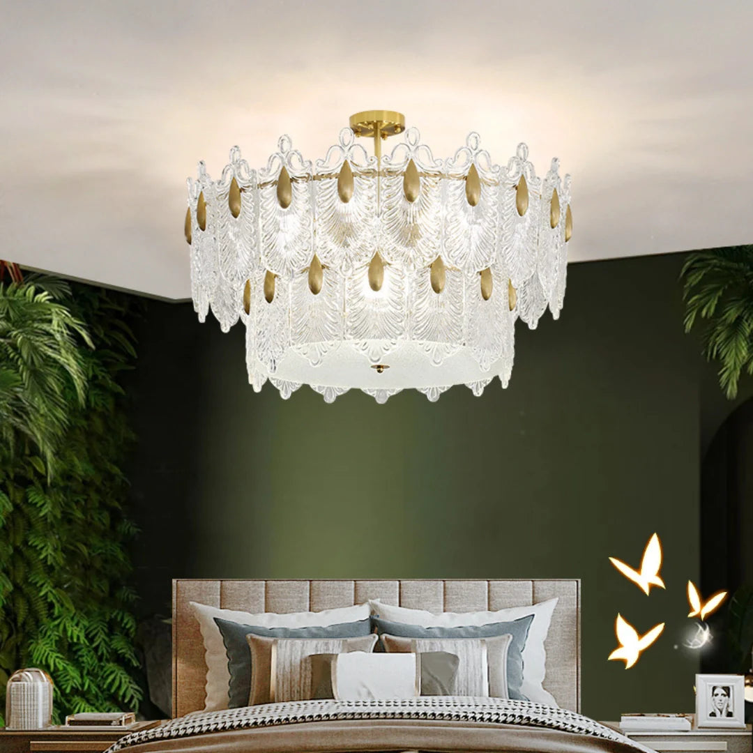 Decazes Texture Glass Chandelier