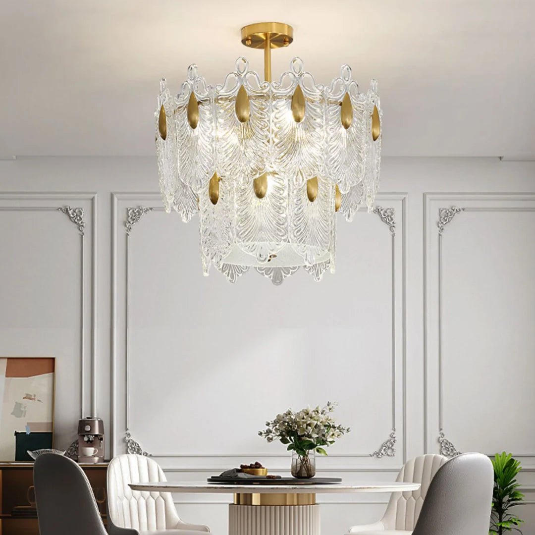 Decazes Texture Glass Chandelier