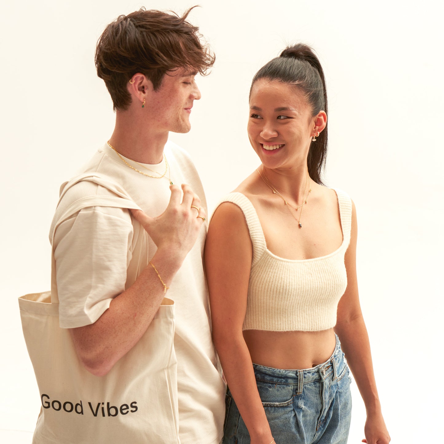 DOVIANA Signature Good Vibes Tote Bag