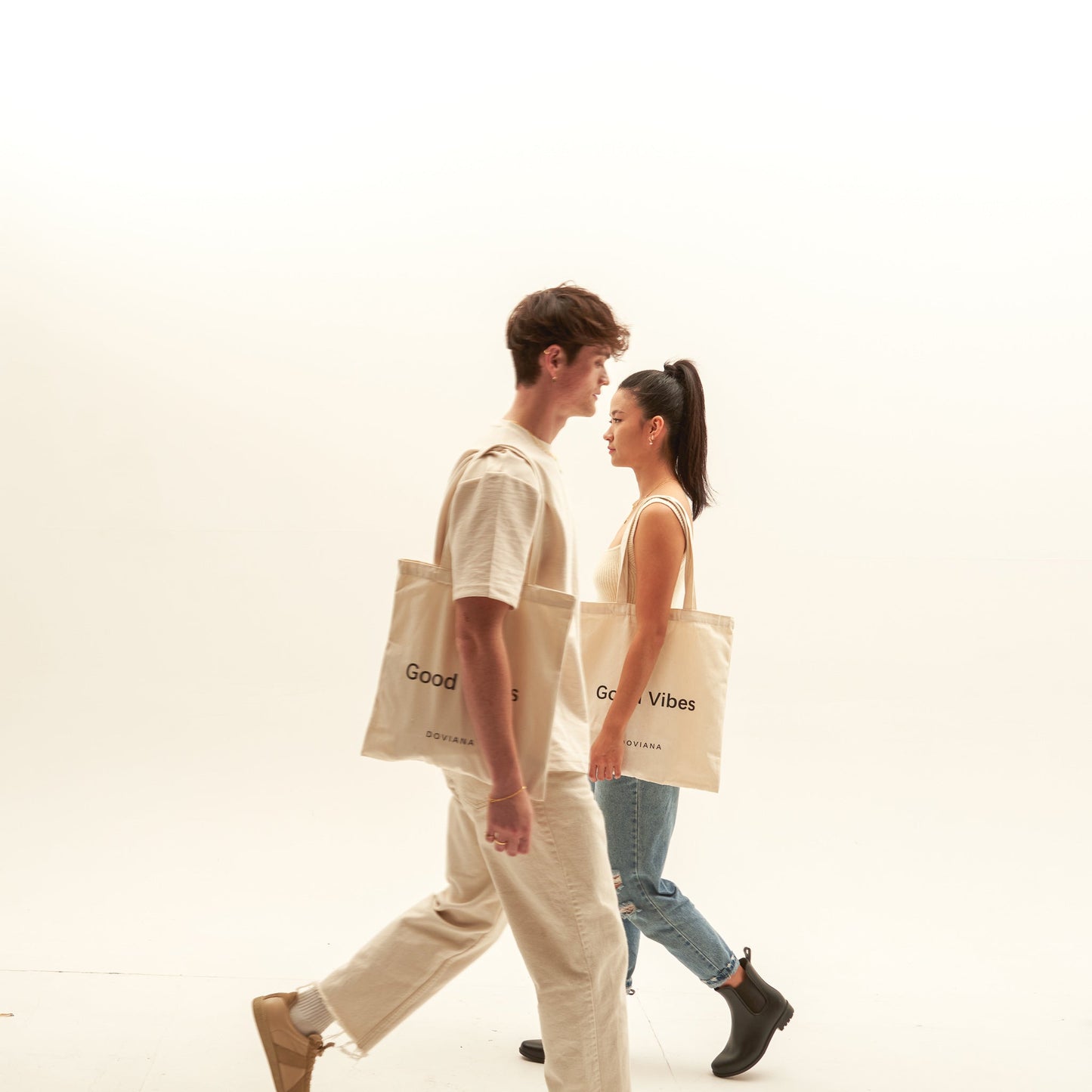 DOVIANA Signature Good Vibes Tote Bag