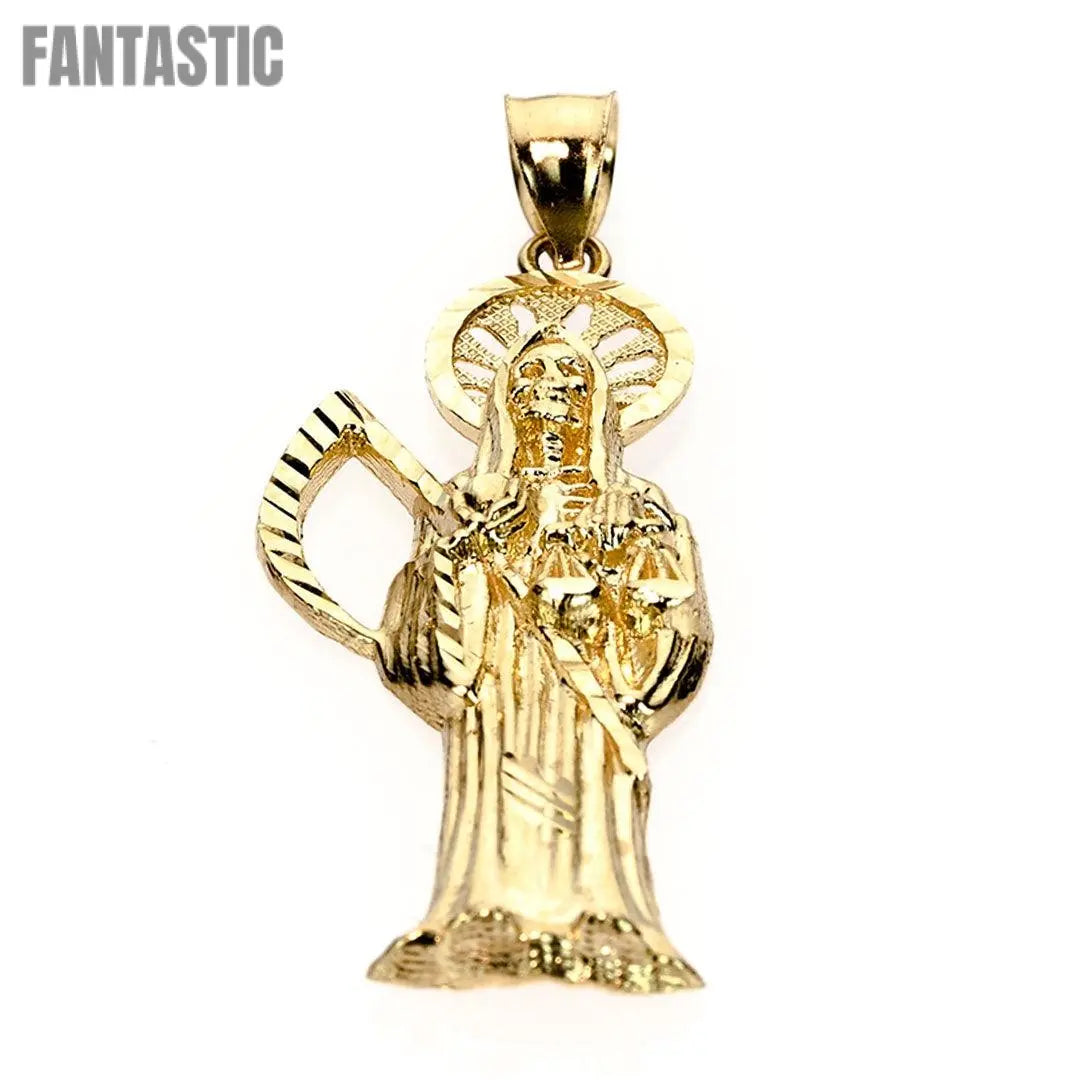 14K Gold Grim Reaper Pendant