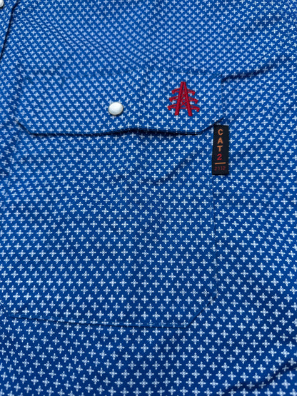 FR Pearl Snap Work Shirt - Royal Blue