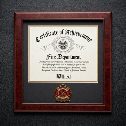 Firefighter Medallion Certificate Frame