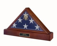Memorial Flag Display Case - Walnut