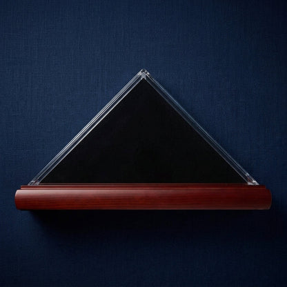 Mahogany Flag Case for 3' x 5' Flags with Acrylic Cover