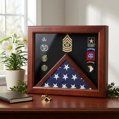 Flag Connections Master Sergeant Flag Display Cases - Master Sergeant Gift