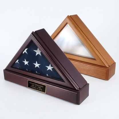 Flag Box, Flag Pedestal Box, Flag Boxes - Fit 5' x 9.5' Casket Flag.