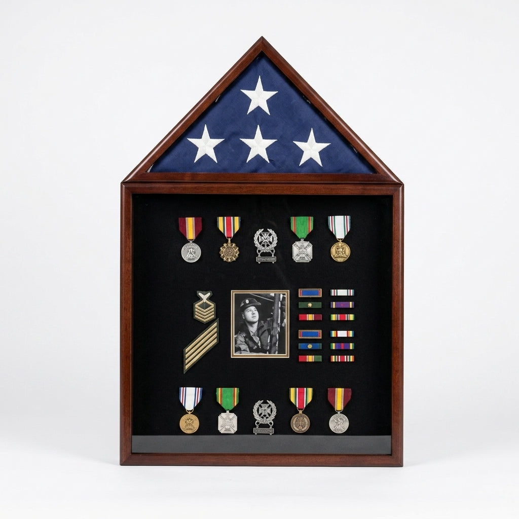 Flag and Badge display cases, Flag and Photo Frame, Medal display cases