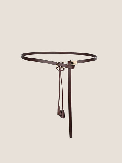 Recycled Leather Belt Versatile Styling For Dress And Blazer VIVETTE