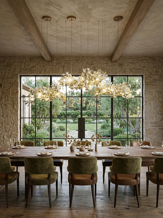 Gingko Ceramic Chandelier C