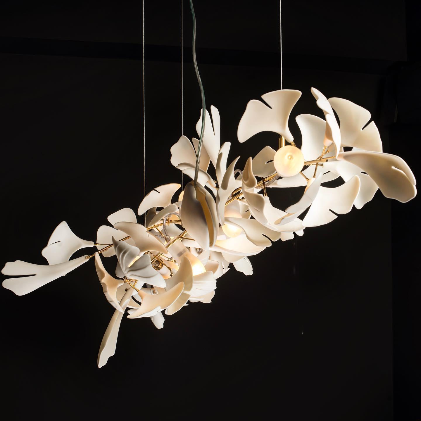 Gingko Ceramic Chandelier A