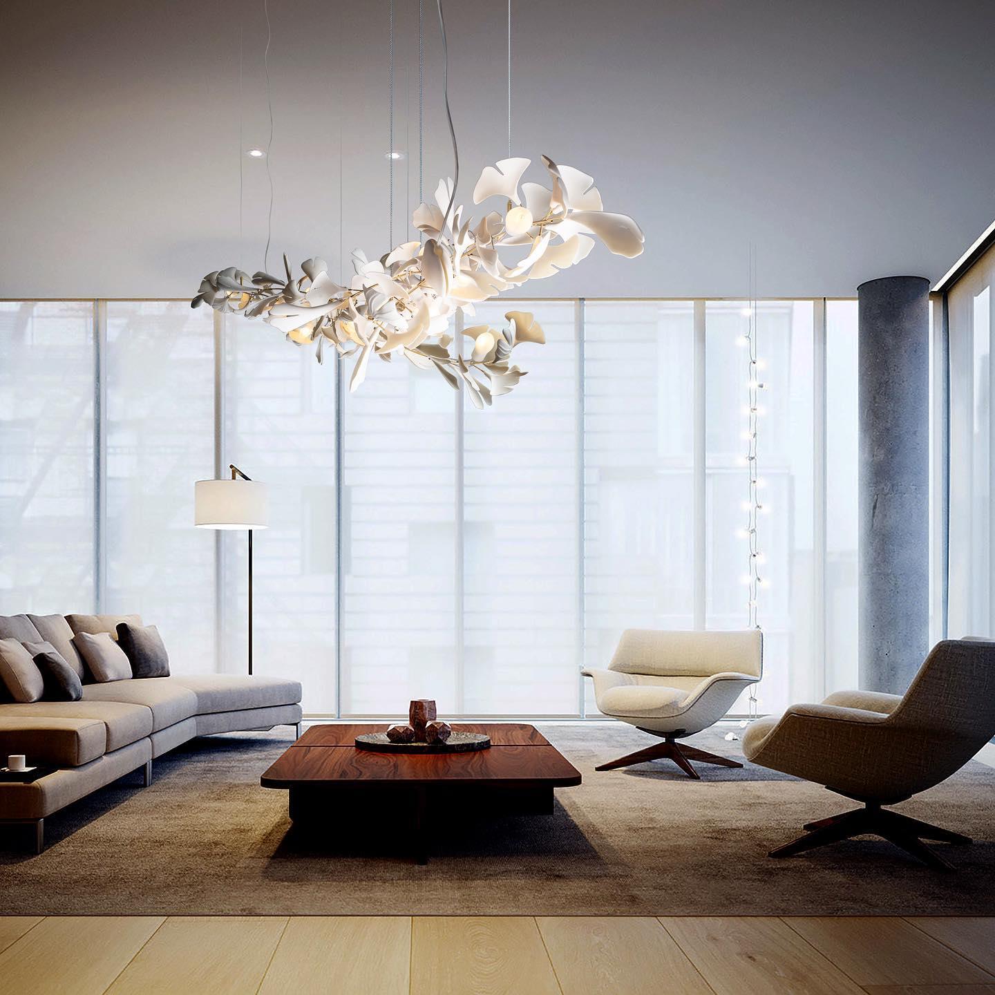 Gingko Ceramic Chandelier A