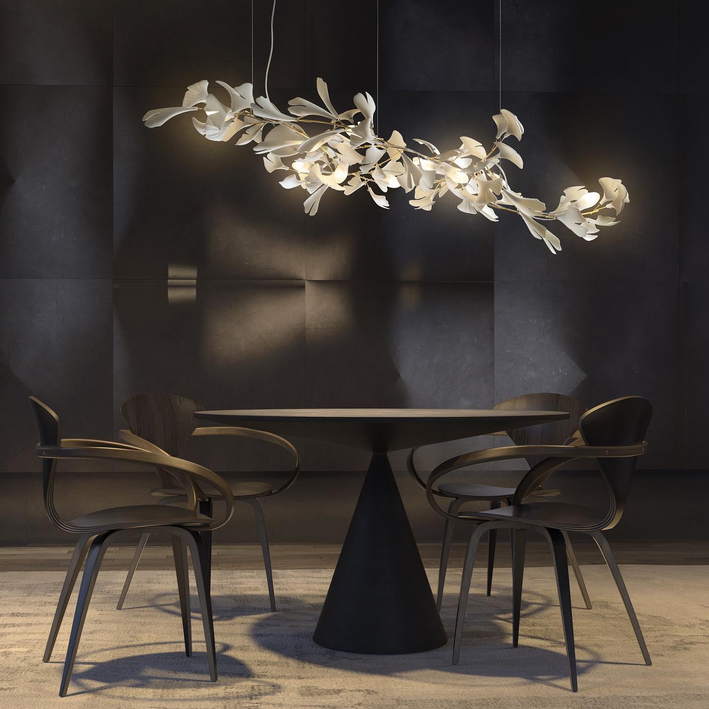 Gingko Ceramic Chandelier A