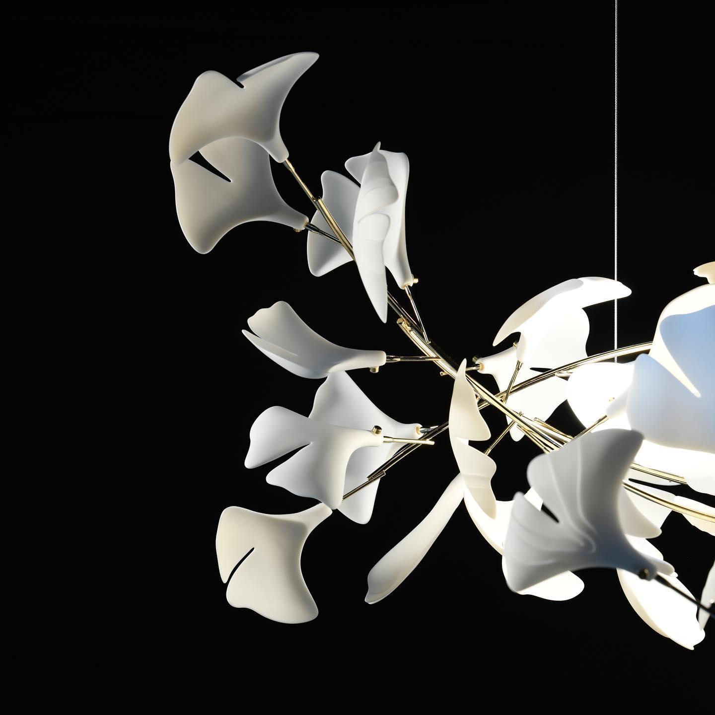 Gingko Ceramic Chandelier A