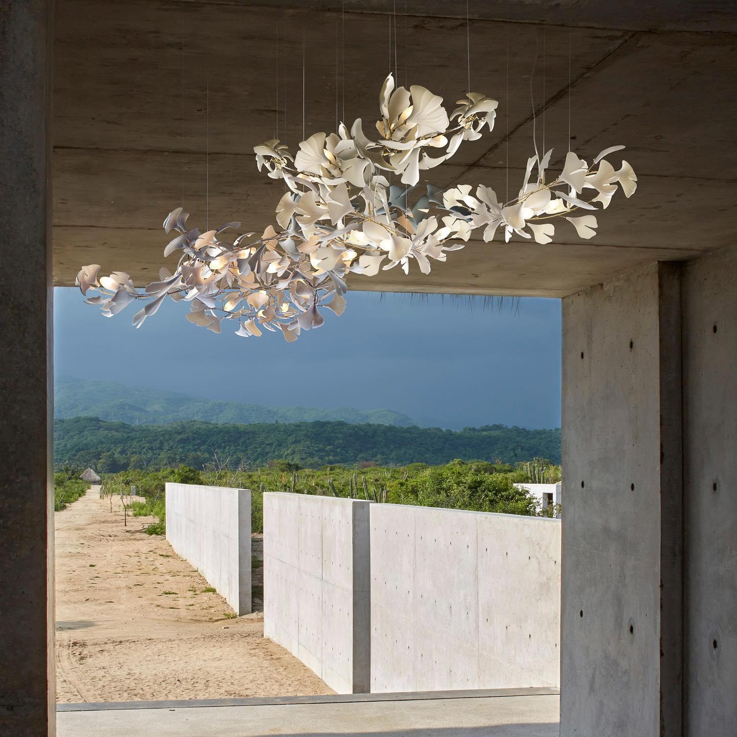 Gingko Ceramic Chandelier A