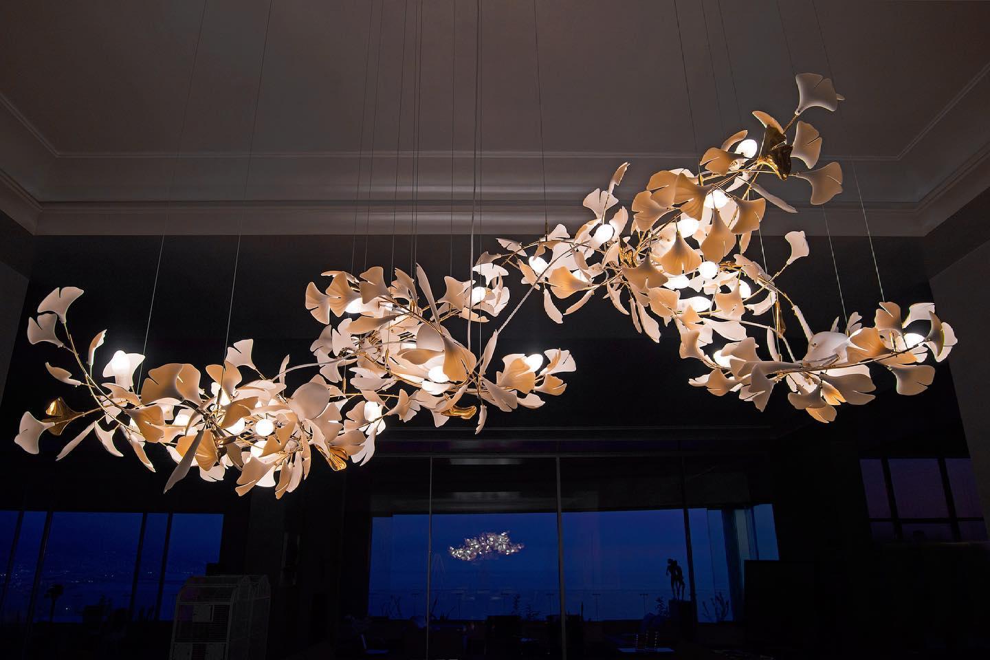 Gingko Ceramic Chandelier A