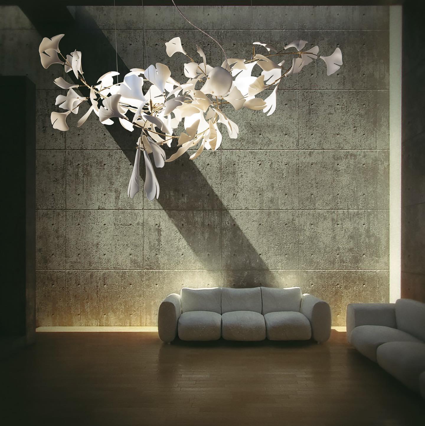 Gingko Ceramic Chandelier A