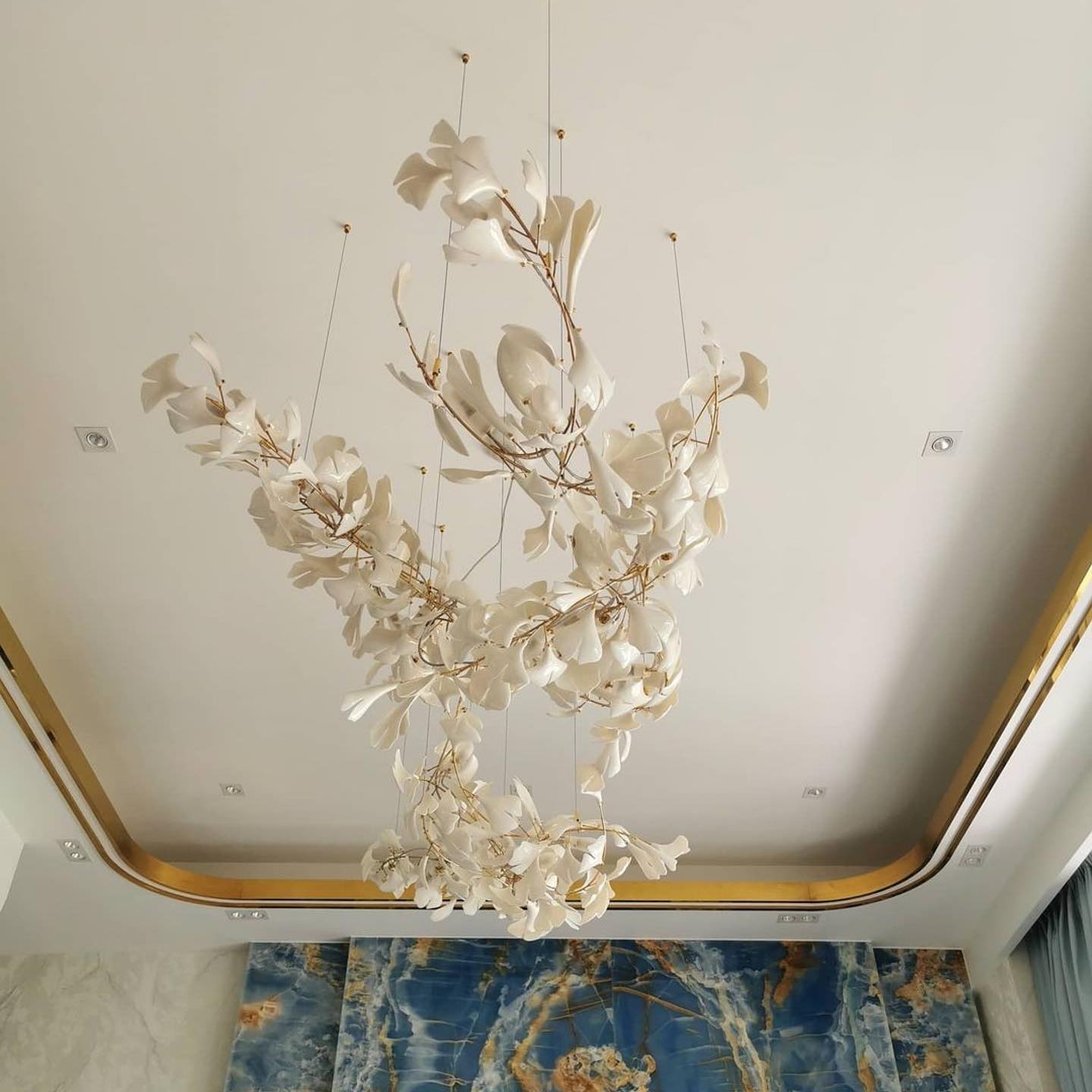 Gingko Ceramic Chandelier A