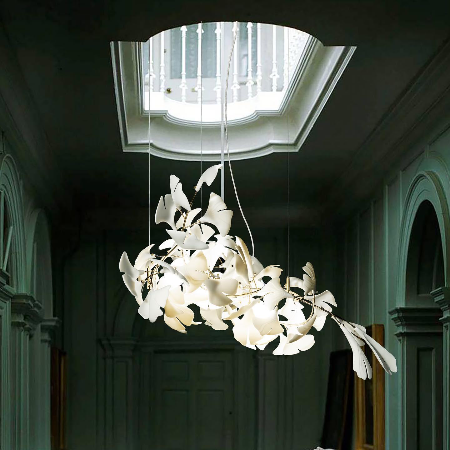 Gingko Ceramic Chandelier A