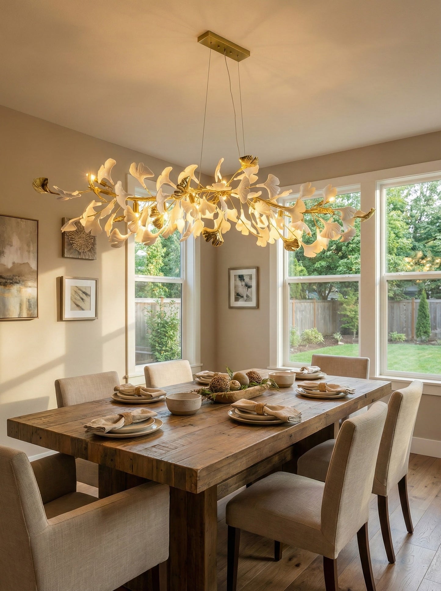 Gingko Chandelier R