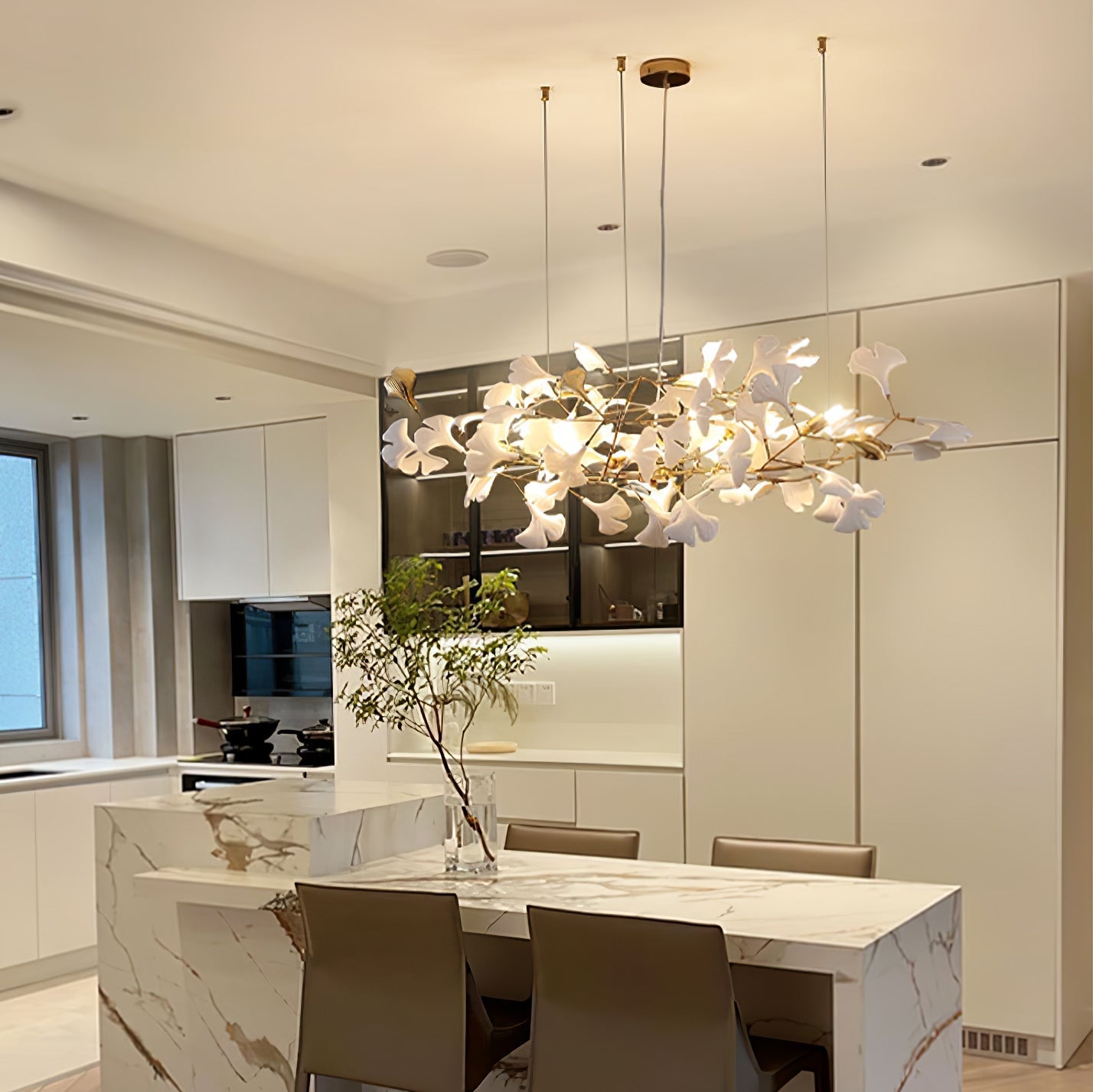 Gingko Ceramic Chandelier K