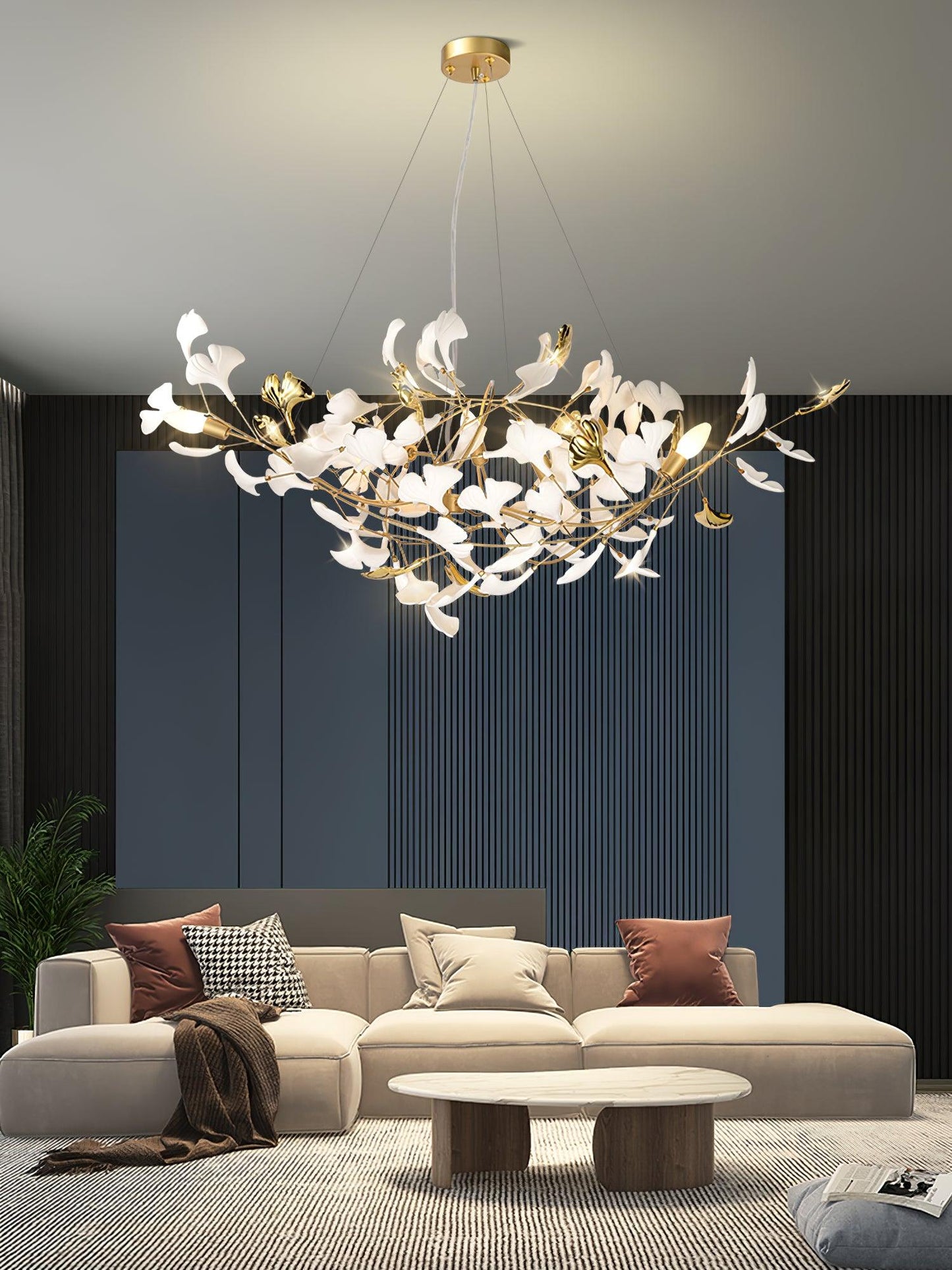 Gingko Ceramic Chandelier S