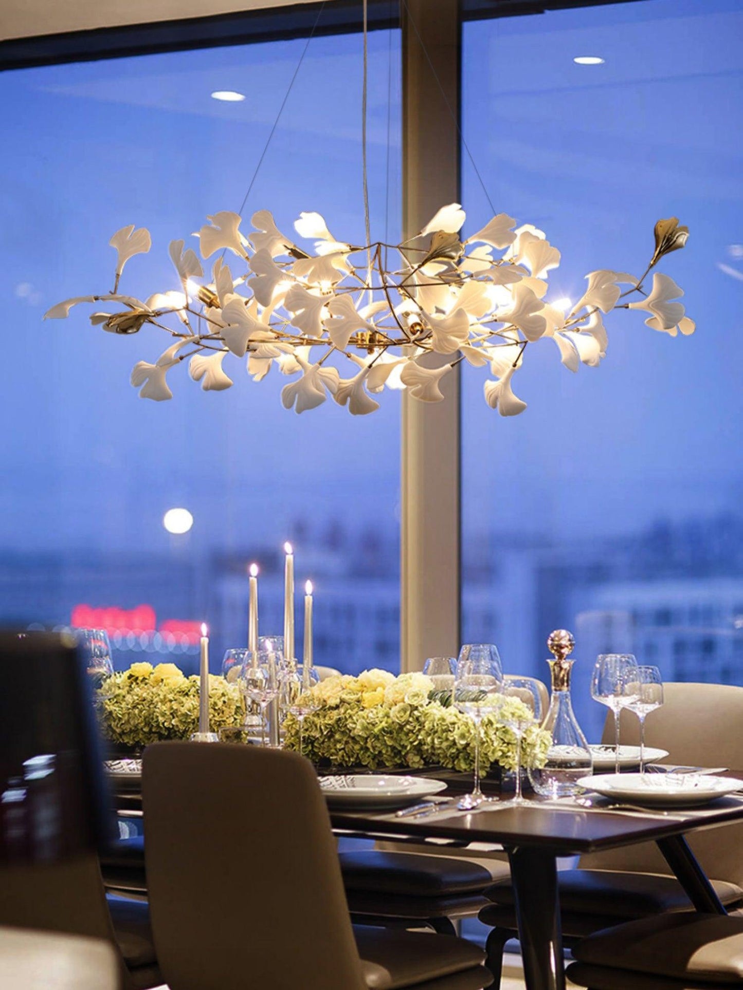 Gingko Ceramic Chandelier S