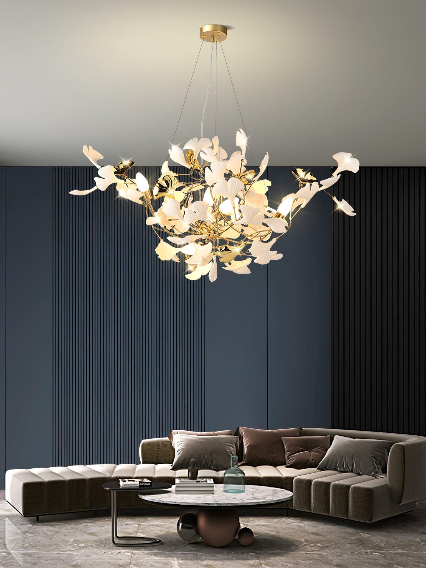 Gingko Ceramic Chandelier S