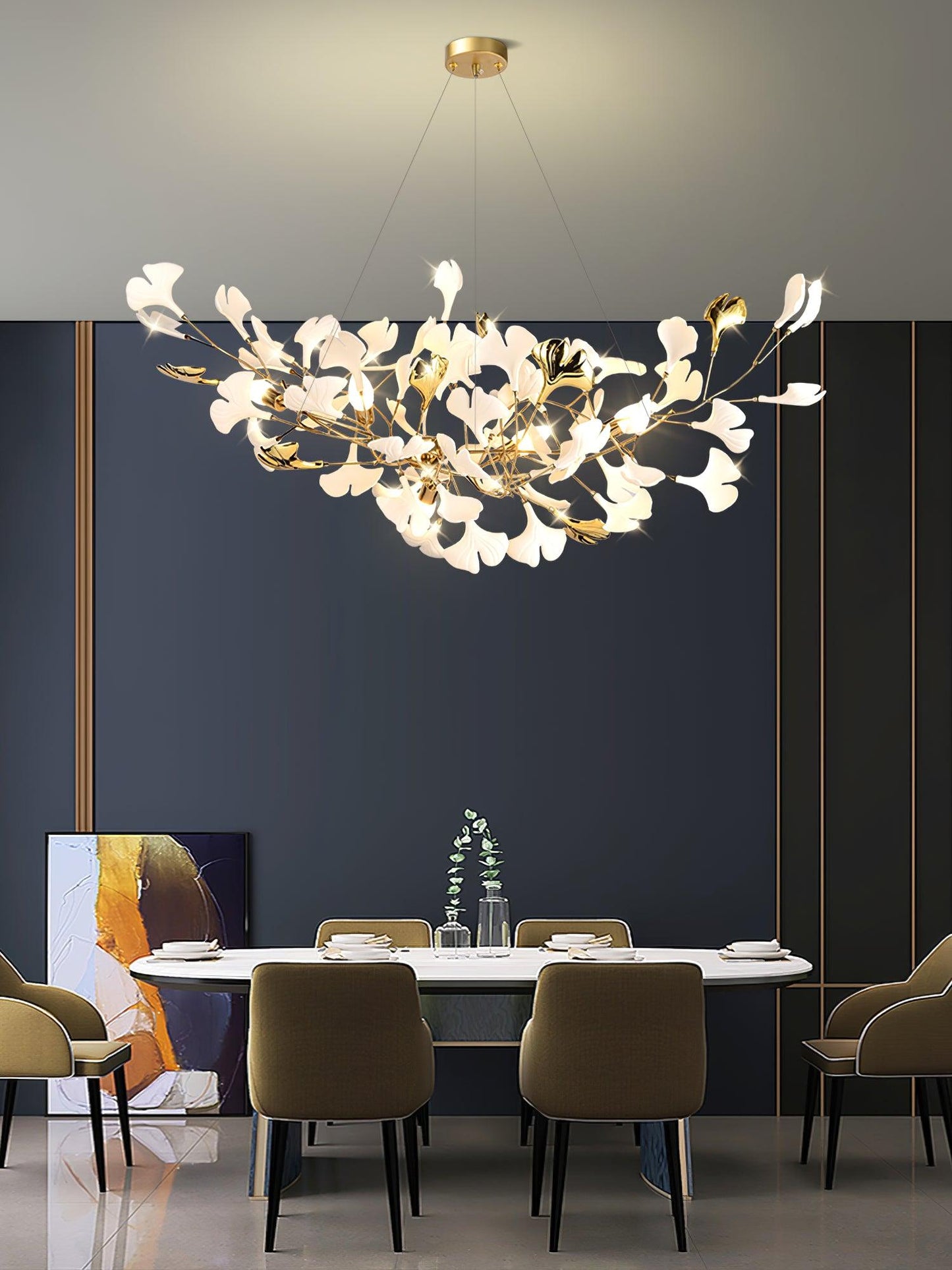 Gingko Ceramic Chandelier S