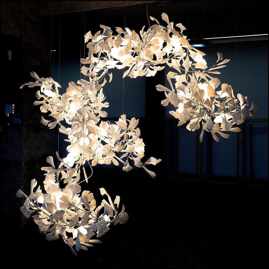 Gingko Ceramic Chandelier F