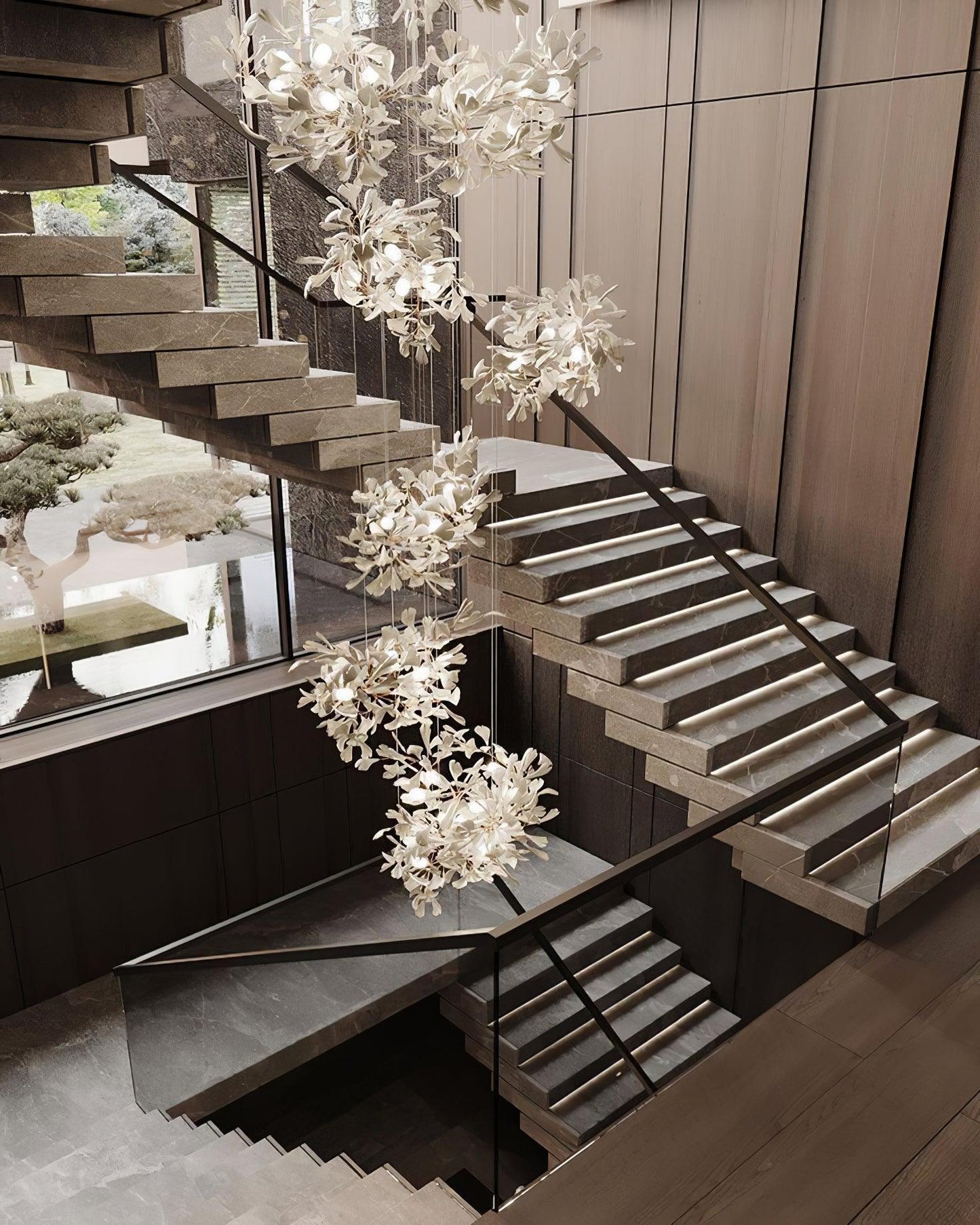 Gingko Ceramic Chandelier F