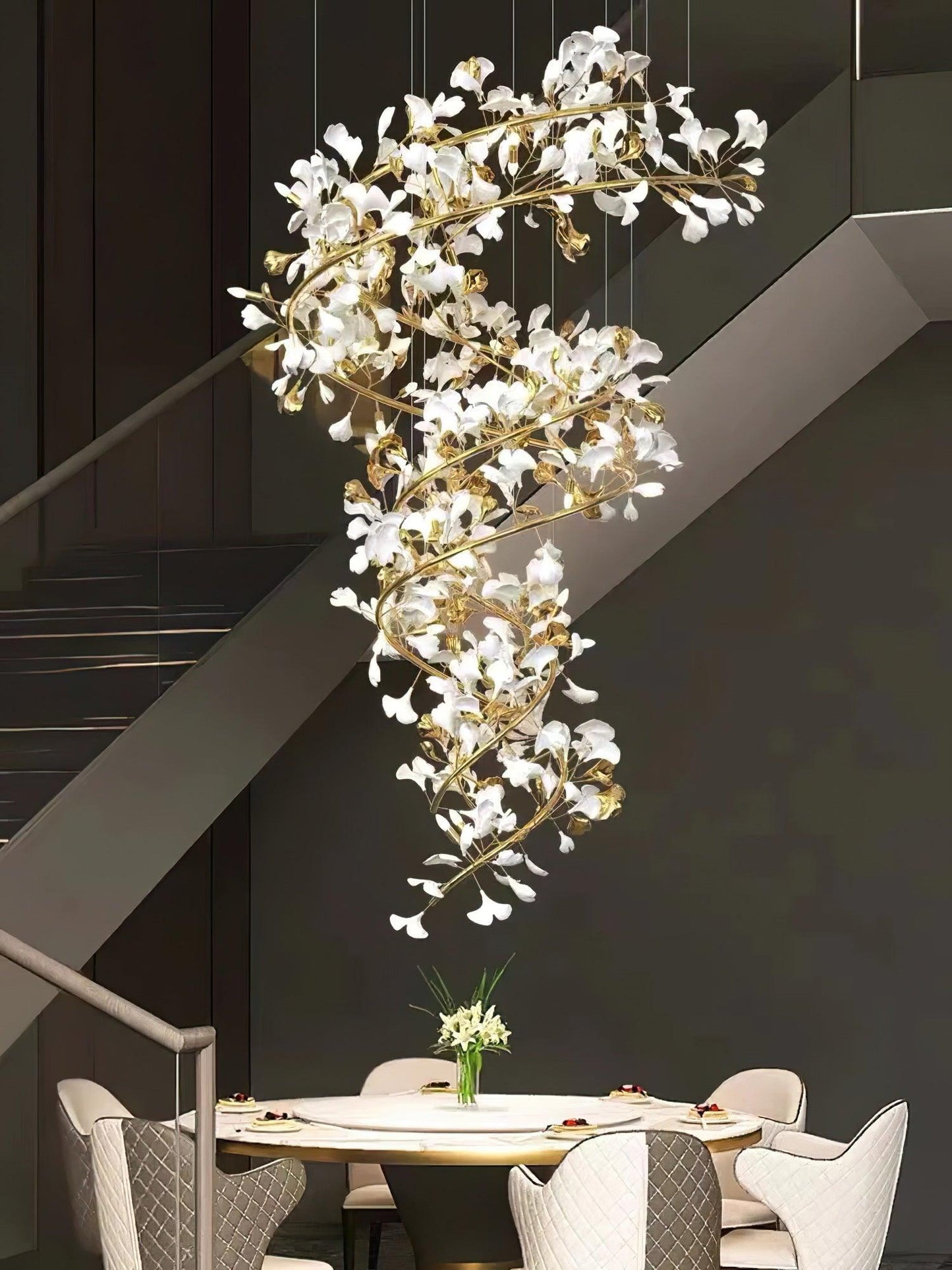 Gingko Ceramic Chandelier F