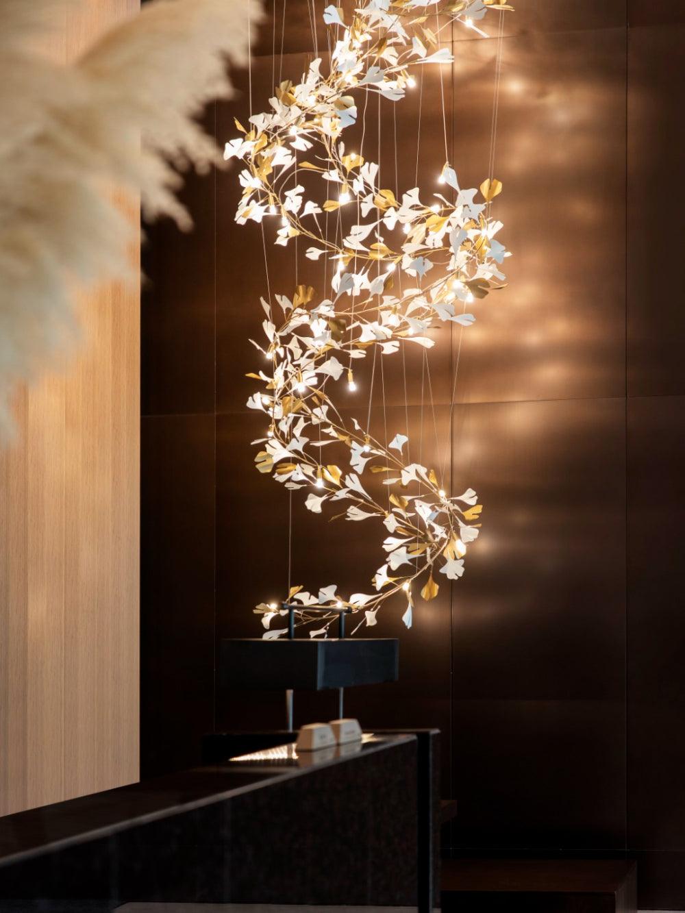 Gingko Ceramic Chandelier F