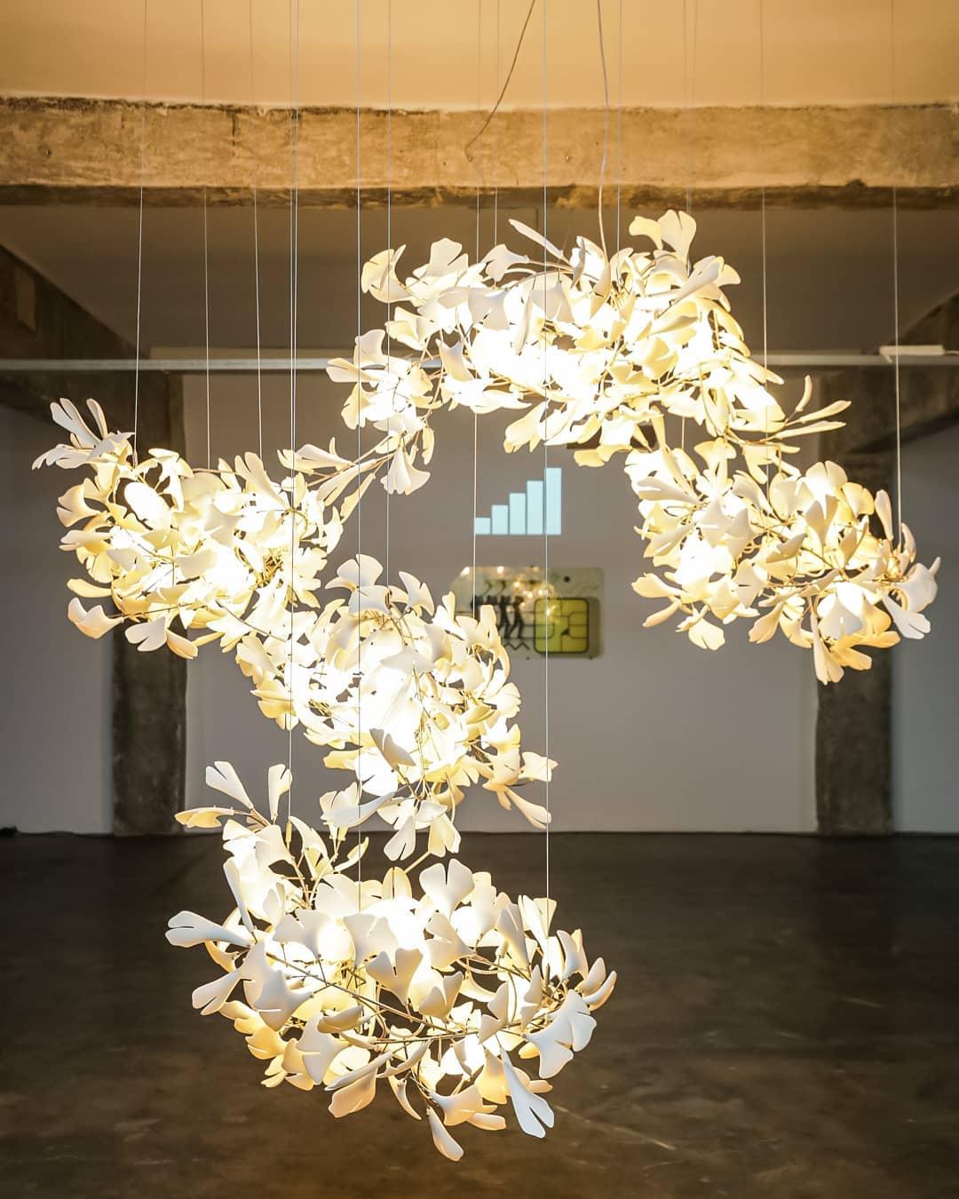Gingko Ceramic Chandelier F