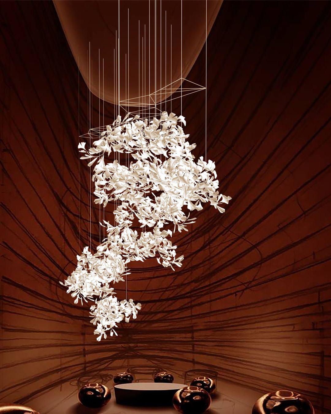 Gingko Ceramic Chandelier F