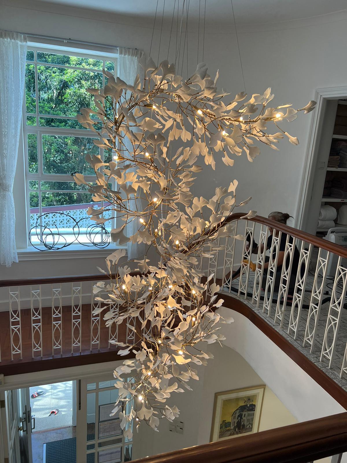 Gingko Ceramic Chandelier F