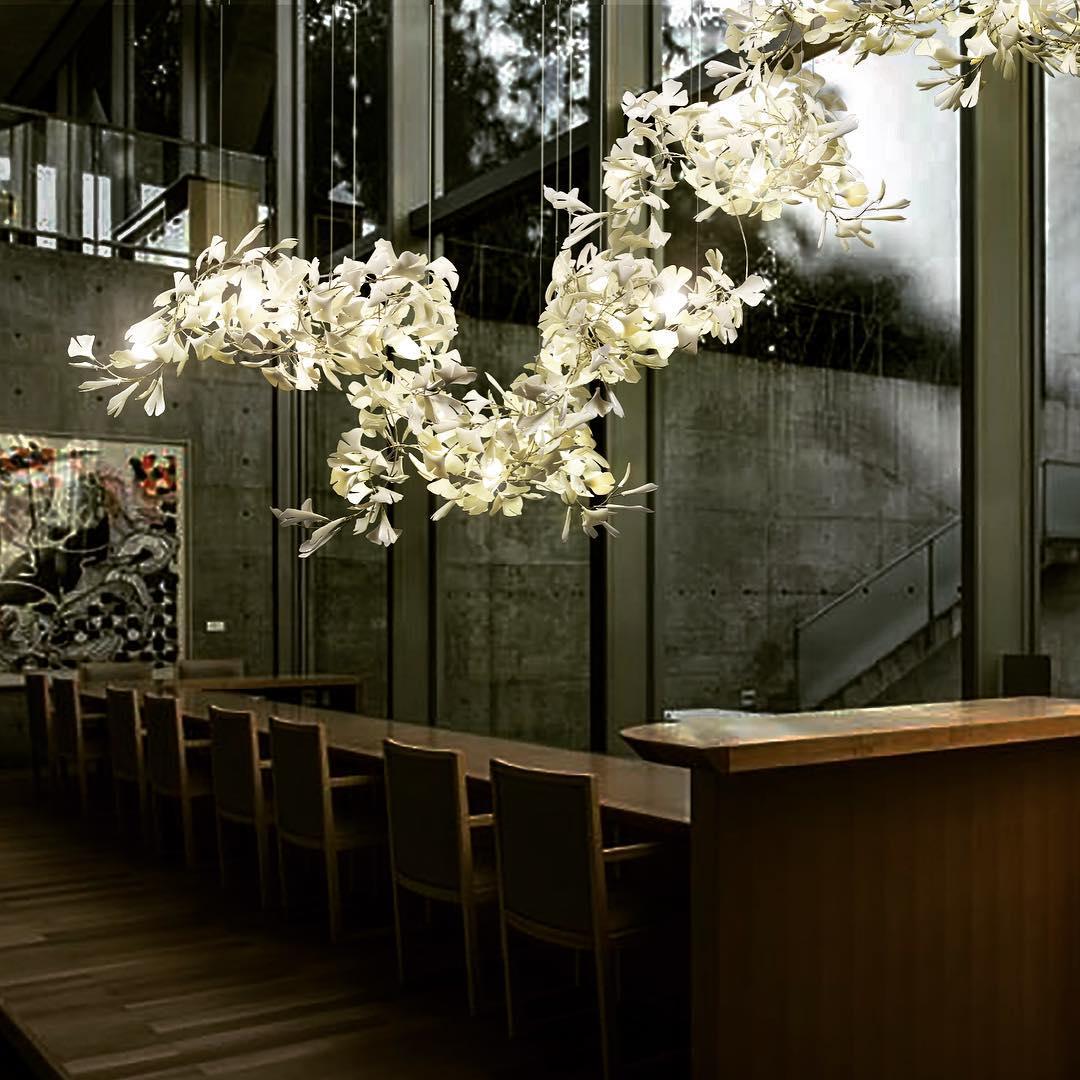 Gingko Ceramic Chandelier C
