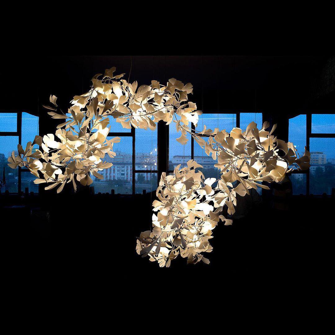 Gingko Ceramic Chandelier C