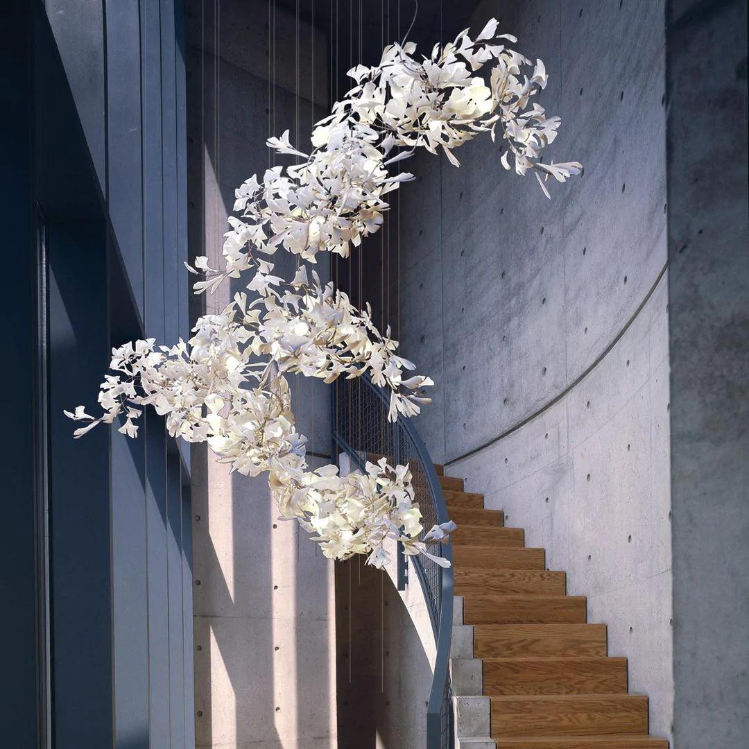 Gingko Ceramic Chandelier C